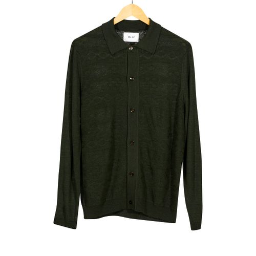 Thor Long Sleeve Knit Polo Dark Green