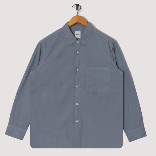 Broadcloth Regular Collar Shirt - Sax