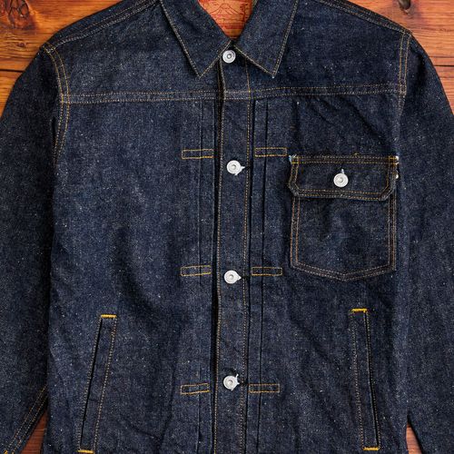 S5512PX15oz "Otokogi" Denim Type 1 Jacket in Indigo