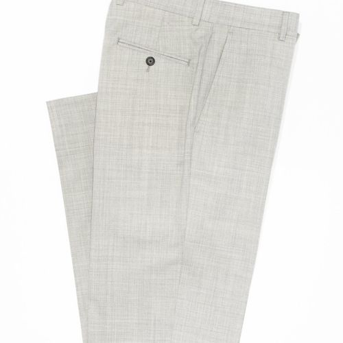 Light Grey Tropical Wool Trousers