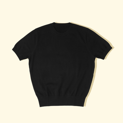 Knitted T-Shirt - BlackKnitted T-Shirt - Black