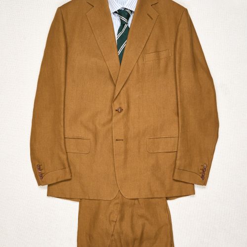 Anderson & Sheppard Tobacco Linen Suit (Pre-Owned)