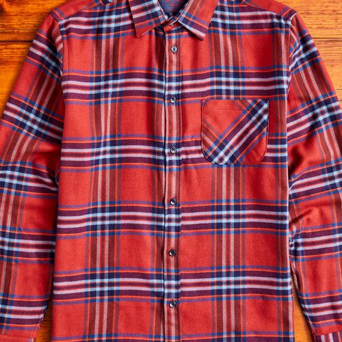 Pau Button-Up Shirt in Red