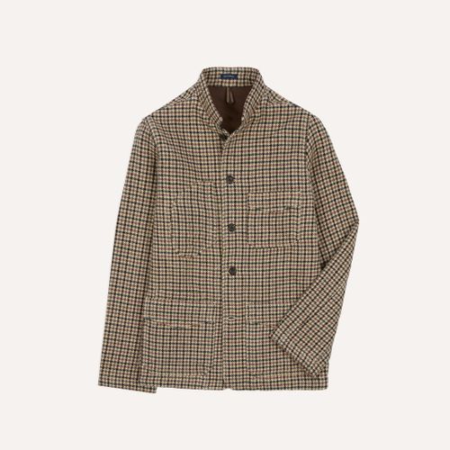 Shepherd Check Tweed Five-Pocket Artist Chore Jacket