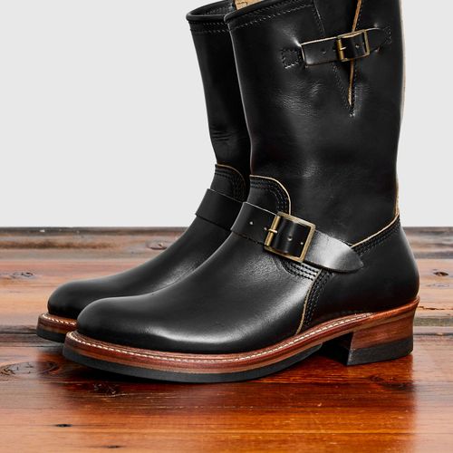 Wabash Engineer Boot in Horween Chromexcel Black