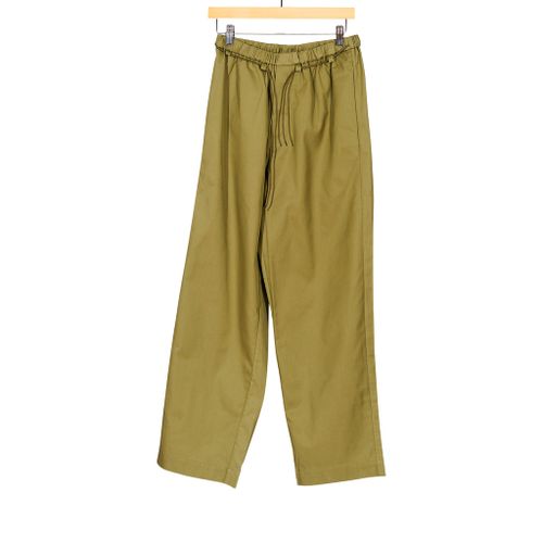 Drawstring Pant Olive Cotton