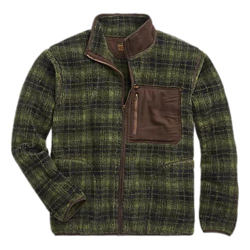 Plaid Fleece Jacket Green Plaid