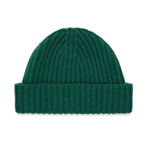 Trunk Ribbed Cashmere Beanie: Malachite Green