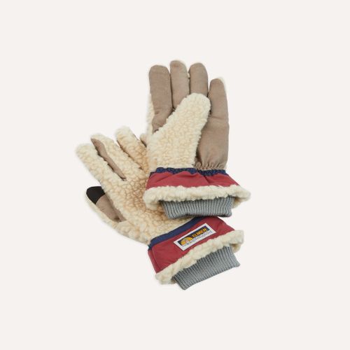 Elmer Ecru Wool Pile Gloves