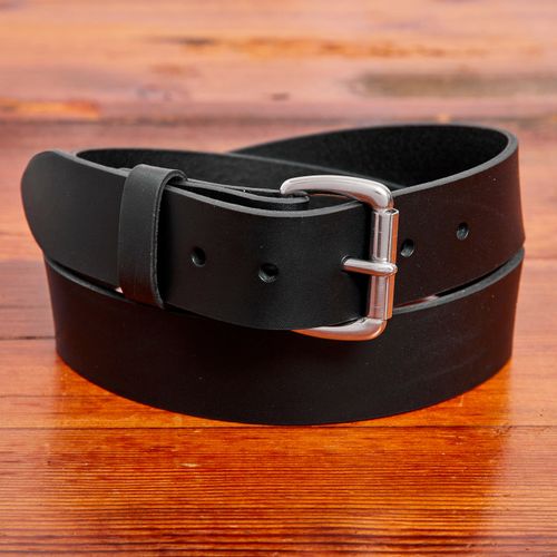 "Standard" 11oz Leather Belt in Black