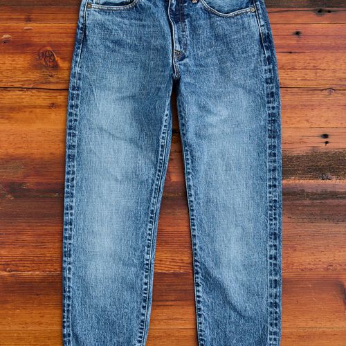 J401-MID "Circle Aged Wash" 14.8oz Selvedge Denim - Classic Straight Fit