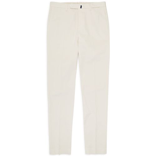 Incotex Royal Batavia Regular Cotton Trousers: Cream