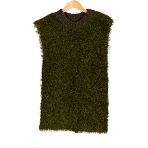 Shaggy Vest Khaki