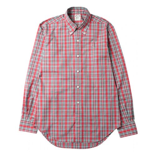 Kamakura Vintage Ivy Button Down Pinpoint Oxford Shirt- Red