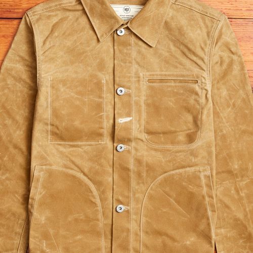 Waxed Canvas Ridgeline Supply Jacket in Tan