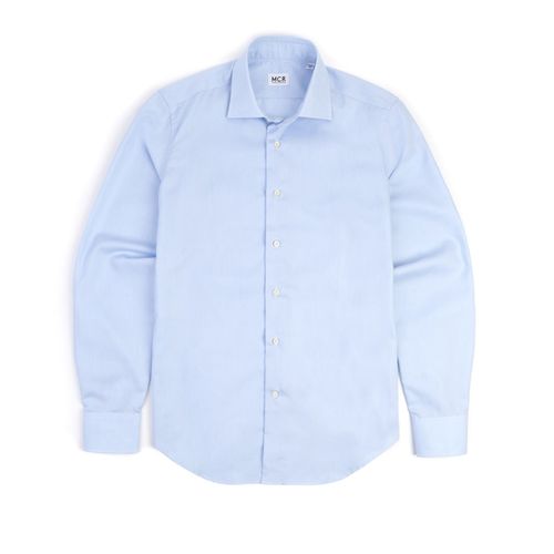 MCR Slim Pinpoint Shirt: Light Blue