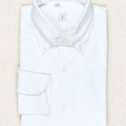 P. Johnson White Cotton Button Down Shirt (NOS)