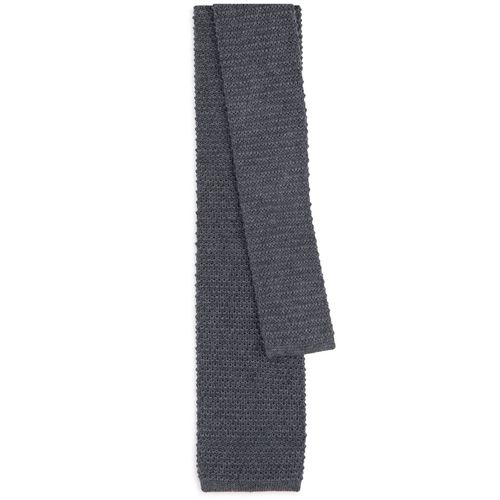 Bigi Wool Knit Tie: Grey