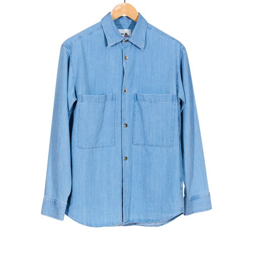 Freddy Two Pocket Overshirt Light Indigo