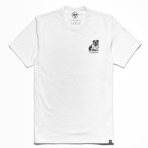 Bulldog Short Sleeve T Shirt - White