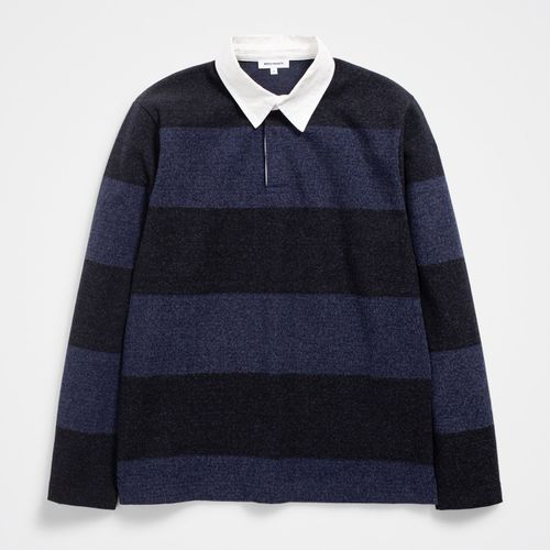 Ruben Brushed Jersey Rugby LS Polo