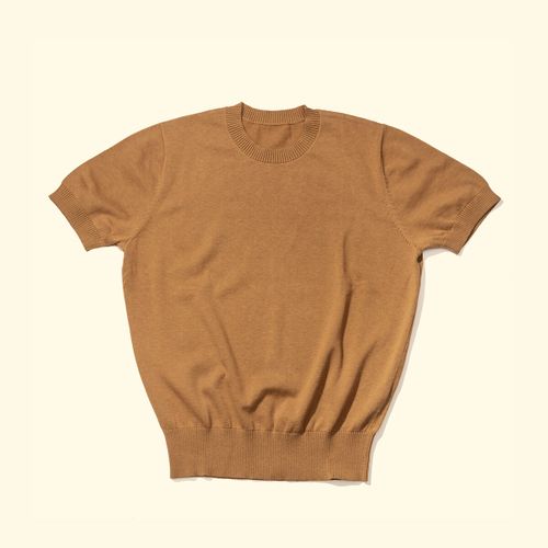 Knitted T-Shirt - CaramelKnitted T-Shirt - Caramel