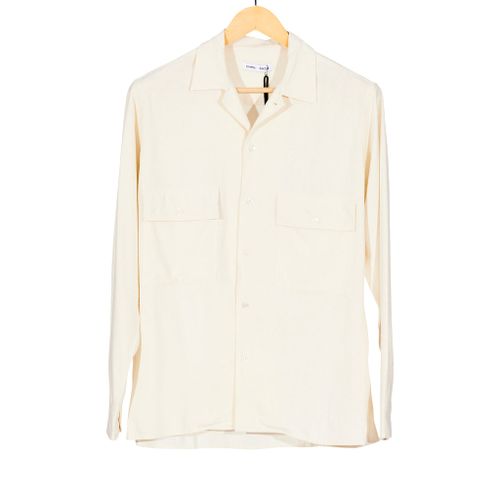 Egon Raw Silk Long Sleeve Shirt