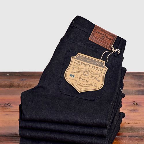 "Portola" 16oz Blue Brown Selvedge Denim - Tapered Fit