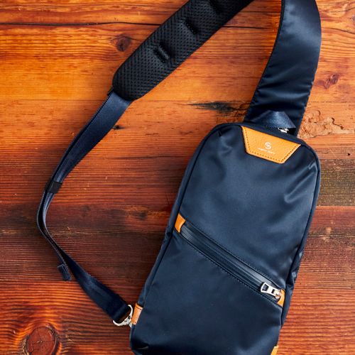 Progress Sling Bag in Navy