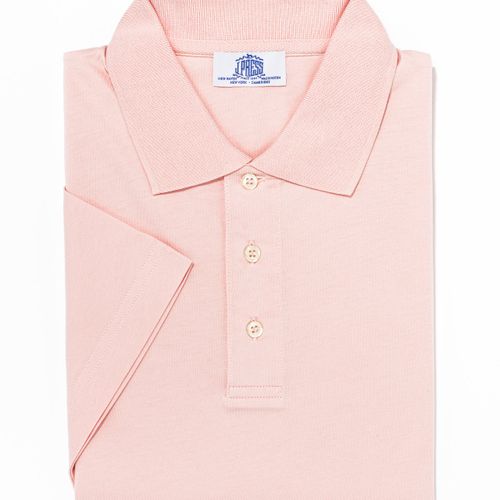 Jersey Polo Shirt- Pink