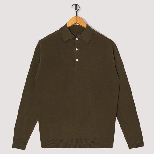 Knit Polo 12G - Olive