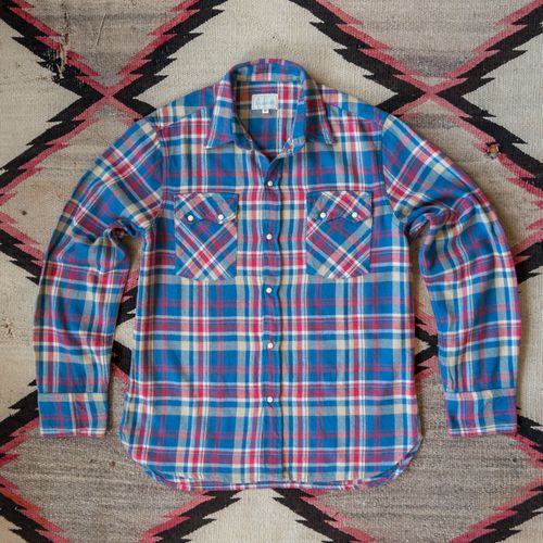 Washed Flannel Pearlsnap Shirt - Northwoods Plaid