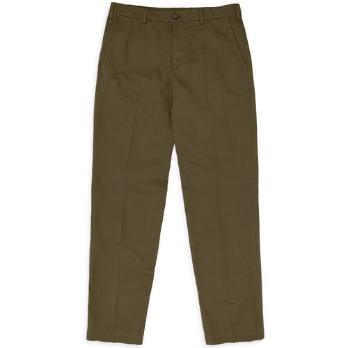 Trunk Hallam Cotton Poplin Trousers: Olive