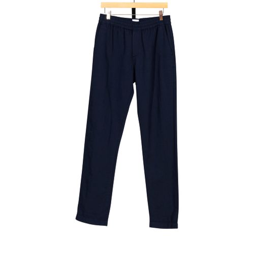 Drawstring Pant Navy Cotton Blend