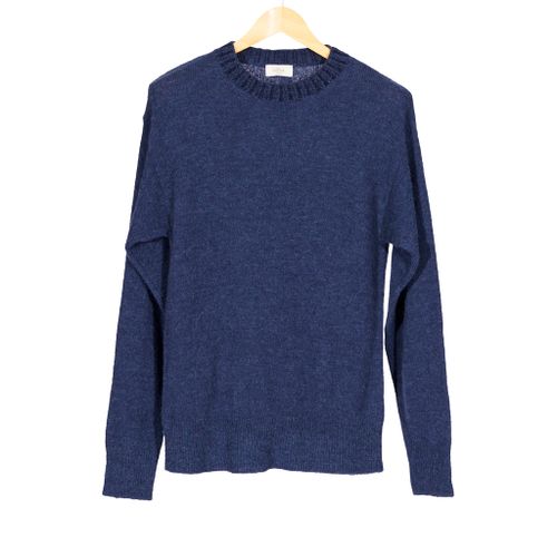 Brushed Wool Sweater Blue