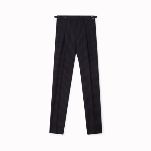 ANTONIO Chalk Stripe Trousers Navy Navy