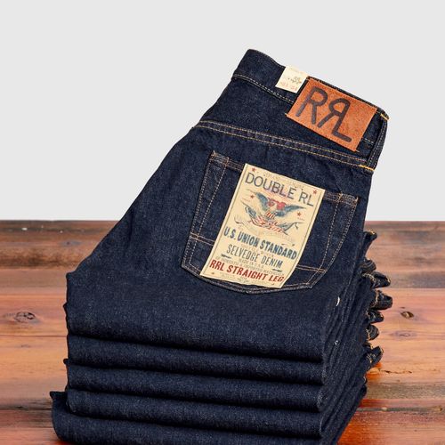 15oz Rinsed Selvedge Denim - Straight Fit