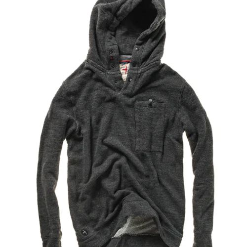 Frenchloom Hoodie Dk Charcoal