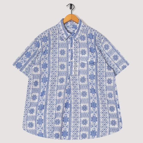 Popover BD Shirt - Blue/White Embroidery