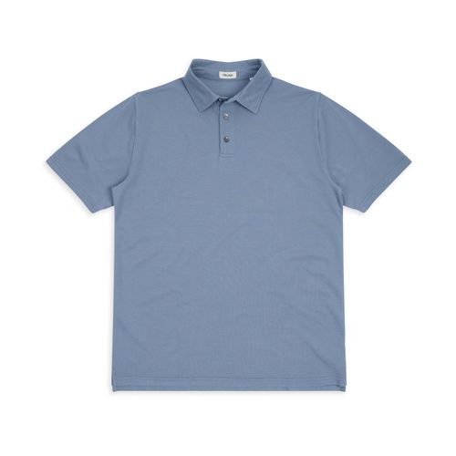 Trunk Moxon Short Sleeve Polo Shirt: Shadow Blue