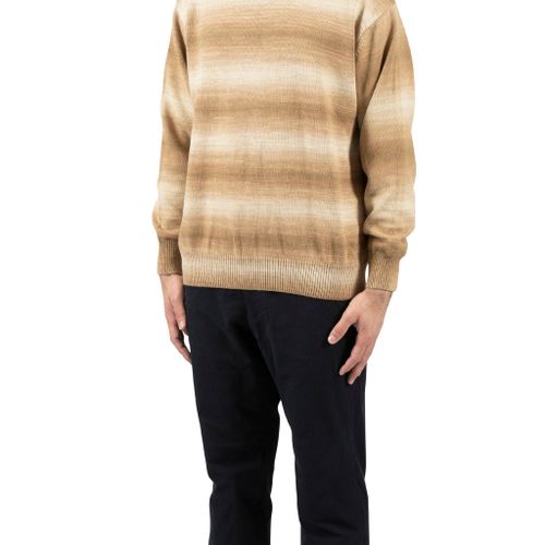 Crew Over P's Recycled Cotton Striped Khaki