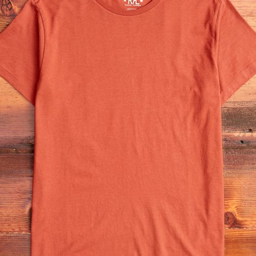 Vintage Knit T-Shirt in Rust