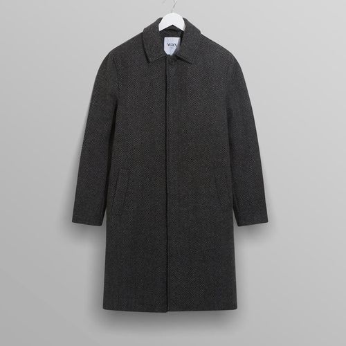 Chester Coat Black/Grey Herringbone