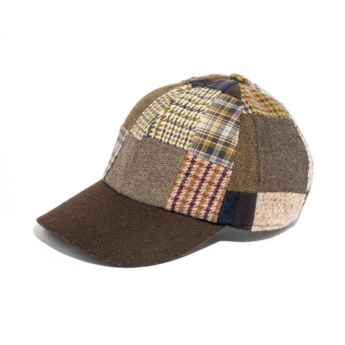 Tweed Baseball Cap - Patchwork