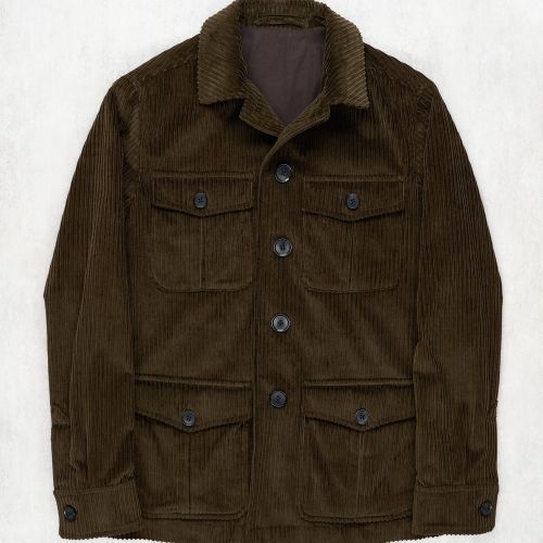 Caruso Olive Cotton Corduroy Kruger Jacket (NOS)