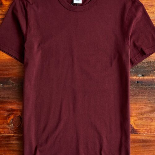 Ringspun Jersey T-Shirt in Crimson