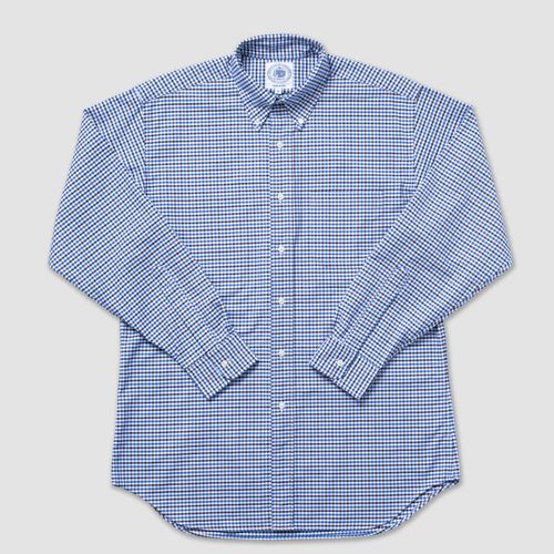 Long Sleeve Multi Tattersall Shirt - Blue