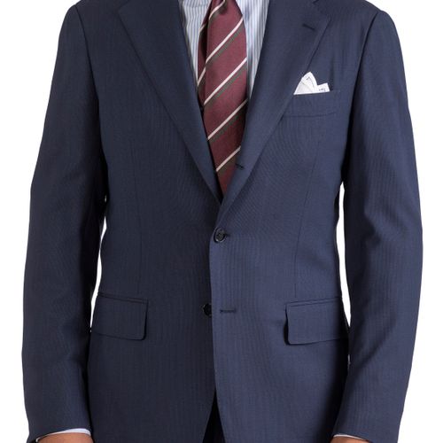 The Armoury Model 3A Navy Blue Wool Mini Stripe Suit (NOS)