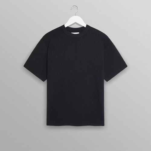 Milton T-Shirt Black Waffle