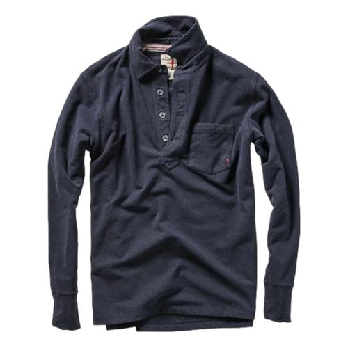 Loopback L/S Polo Navy